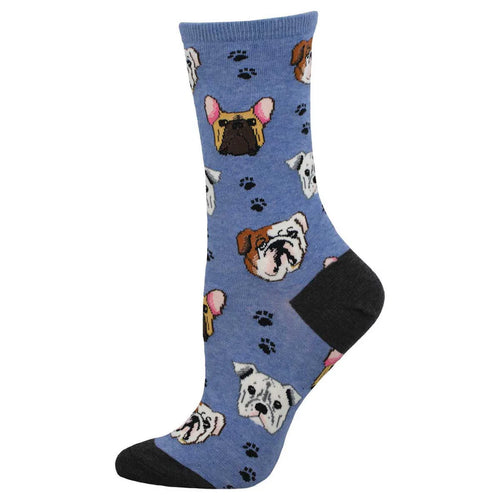 Women's Socksmith Bully Mugs Socks - Blue Heather