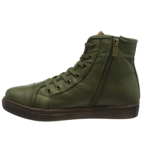 Women's Andrea Conti Fern Boot - Olive/Brandy
