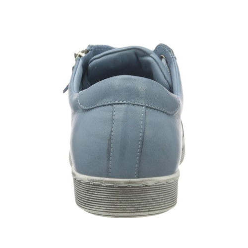 Women’s Andrea Conti Low Zip Sneaker – Bleu