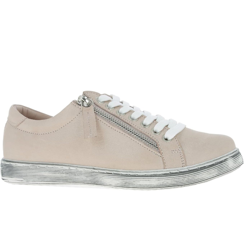 Women’s Andrea Conti Low Zip Sneaker – Rose