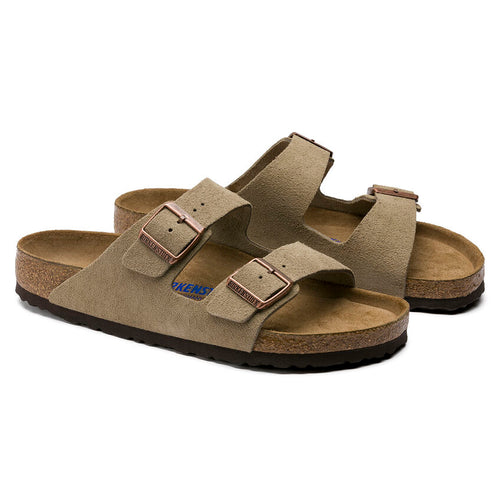 Women's Birkenstock Arizona Soft Footbed – Taupe Suede