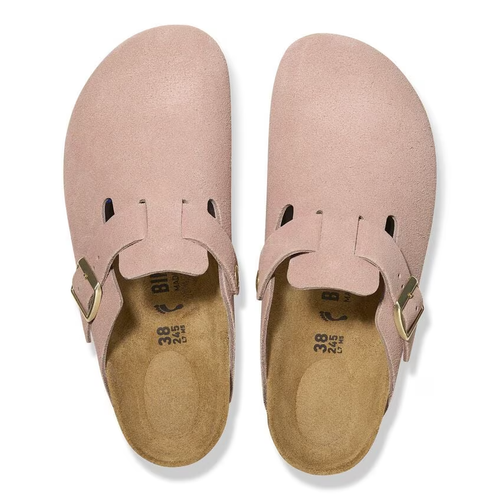 Women's Birkenstock Boston - Light Rose Suede