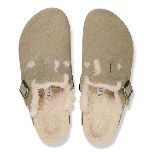 Women’s Birkenstock Boston Shearling – Taupe