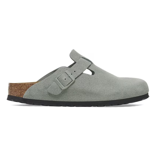 Women's Birkenstock Boston Soft Footbed – Pure Sage Suede
