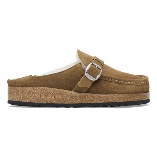 Women’s Birkenstock Buckley Shearling – Tea/Natural