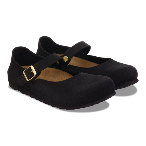 Women's Birkenstock Mantova - Black Suede