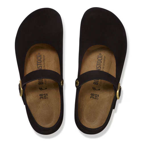 Women's Birkenstock Mantova - Black Suede