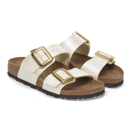 Women’s Birkenstock Sydney Luxe Buckle – Graceful Pearl White