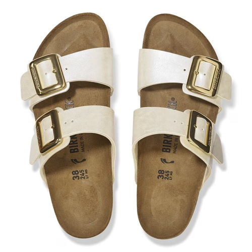 Women’s Birkenstock Sydney Luxe Buckle – Graceful Pearl White