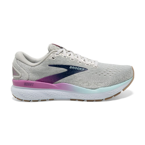 Women’s Brooks Ghost 16 – White/Grey/Estate Blue