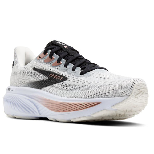 Women's Brooks Ghost 17 - White/Black/Rose Gold
