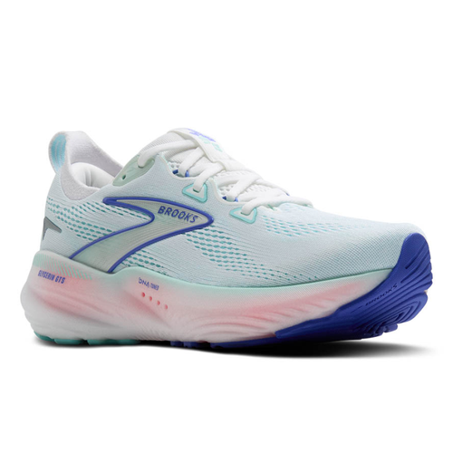 Women's Brooks Glycerin GTS 22 - White/Limpet Shell/Amparo Blue