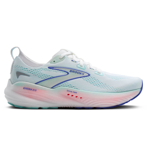 Women's Brooks Glycerin GTS 22 - White/Limpet Shell/Amparo Blue