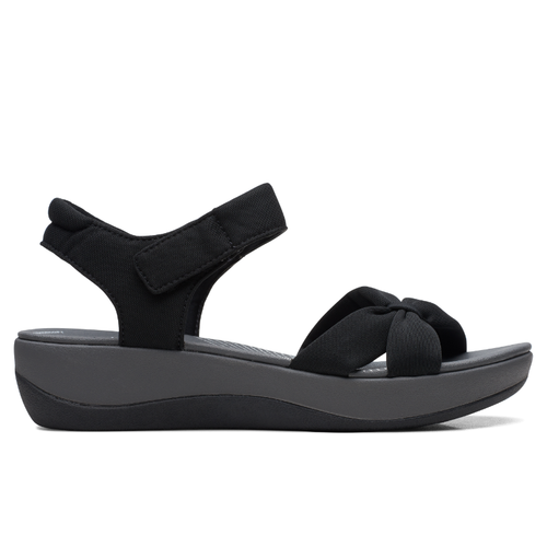 Women's Clarks Arla Shore - Black Textile