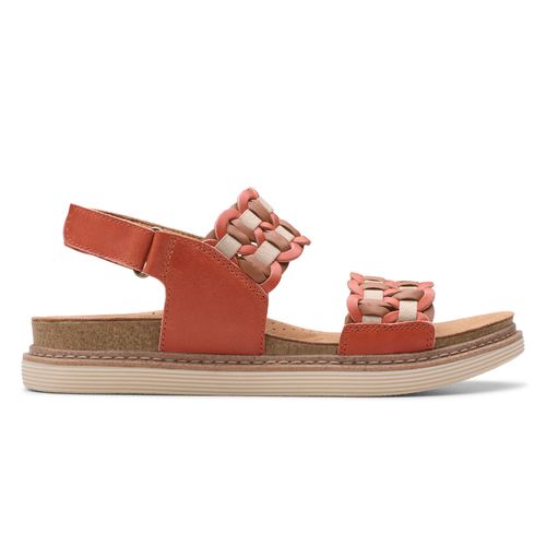 Women's Clarks Arwell Glide - Orange Combi