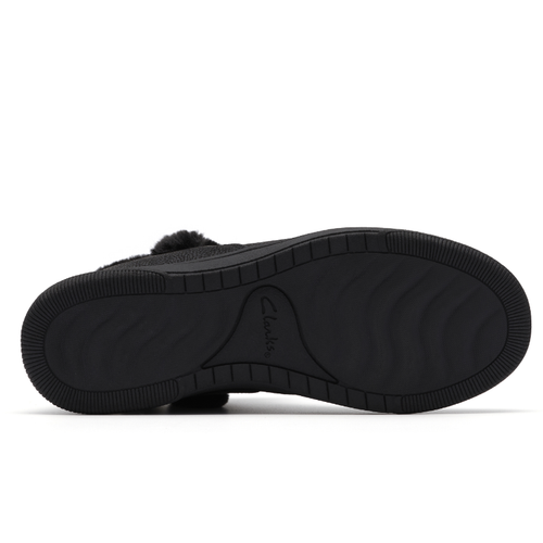 Women's Clarks Breeze Fur - Black Combi