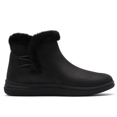 Women's Clarks Breeze Fur - Black Combi