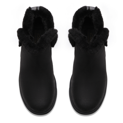 Women's Clarks Breeze Fur - Black Combi