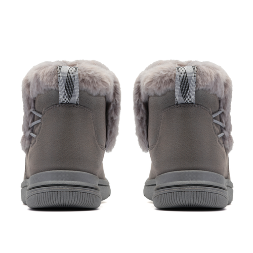 Women's Clarks Breeze Fur - Dark Grey Combi