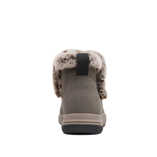 Women's Clarks Breeze Fur - Dark Olive