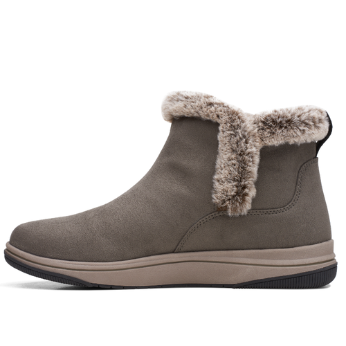Women's Clarks Breeze Fur - Dark Olive