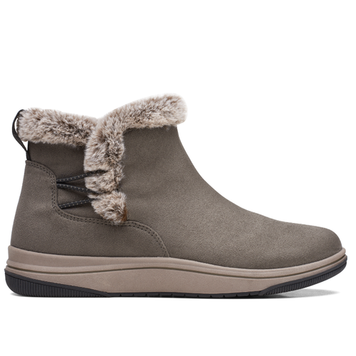 Women's Clarks Breeze Fur - Dark Olive