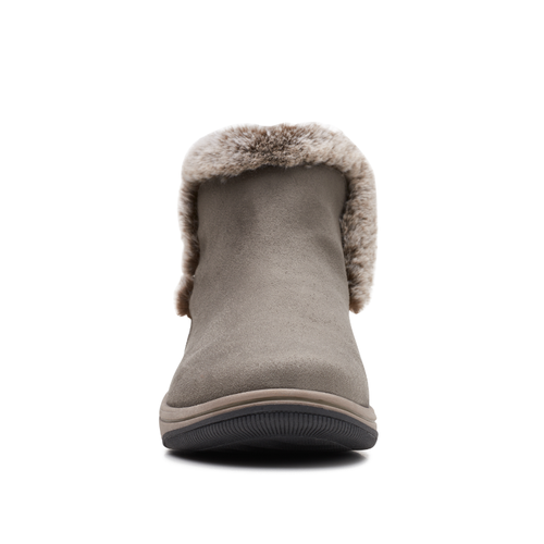 Women's Clarks Breeze Fur - Dark Olive