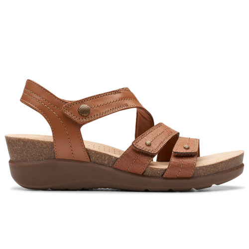 Women's Clarks Calenne Clara - Tan Combi