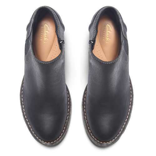 Women's Clarks Kastela Lo - Black Leather