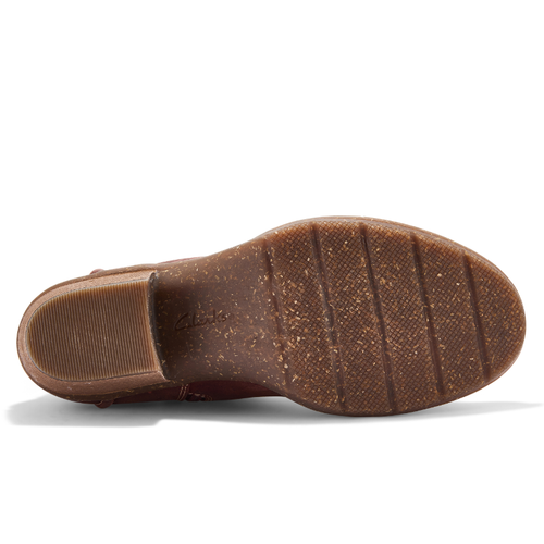 Women's Clarks Kastela Lo - Chestnut Leather
