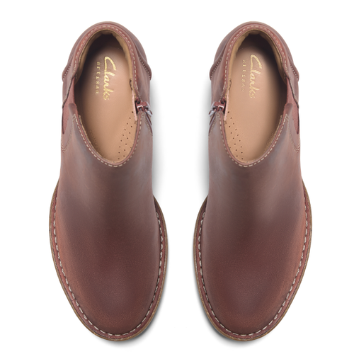 Women's Clarks Kastela Lo - Chestnut Leather