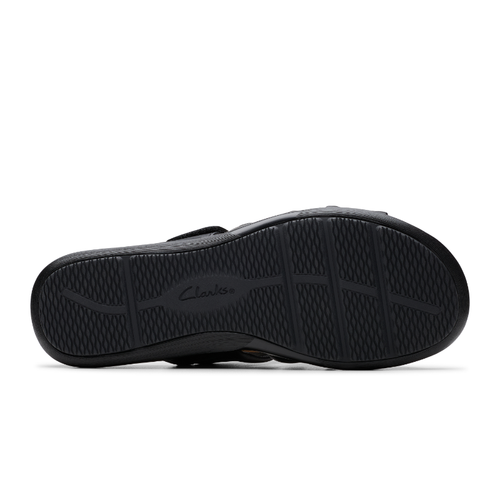 Women's Clarks Kitly Slide - Black Leather