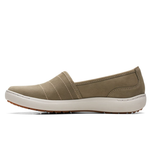 Women’s Clarks Nalle Violet Loafer – Olive Nubuck