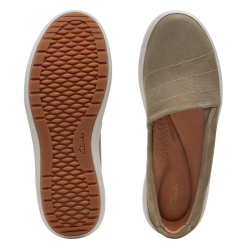 Women’s Clarks Nalle Violet Loafer – Olive Nubuck