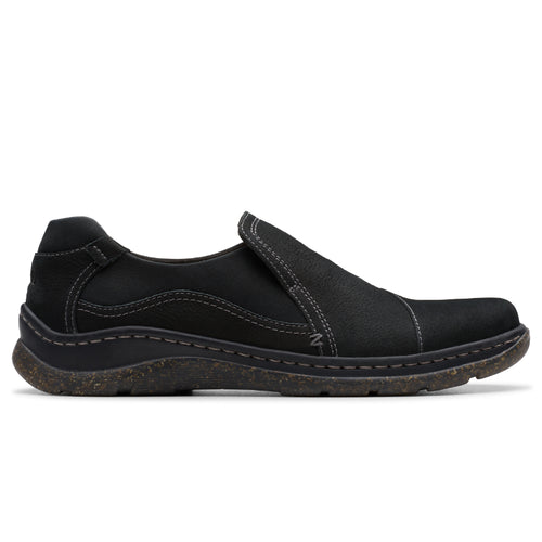 Women's Clarks Orlene Slip - Black Leather