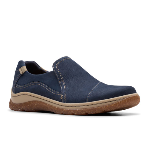 Women's Clarks Orlene Slip - Navy Nubuck