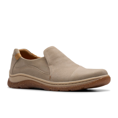 Women's Clarks Orlene Slip - Stone Nubuck