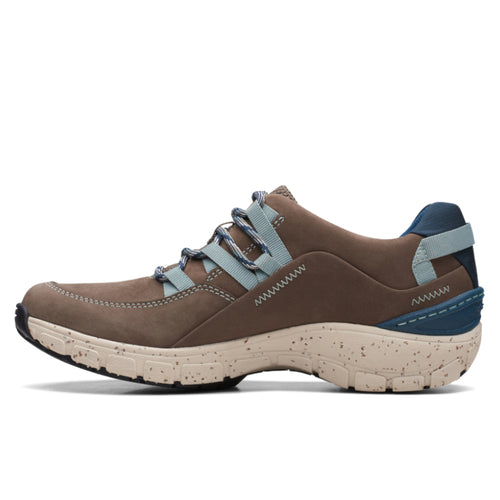 Women's Clarks Wave Range Waterproof - Taupe Combi