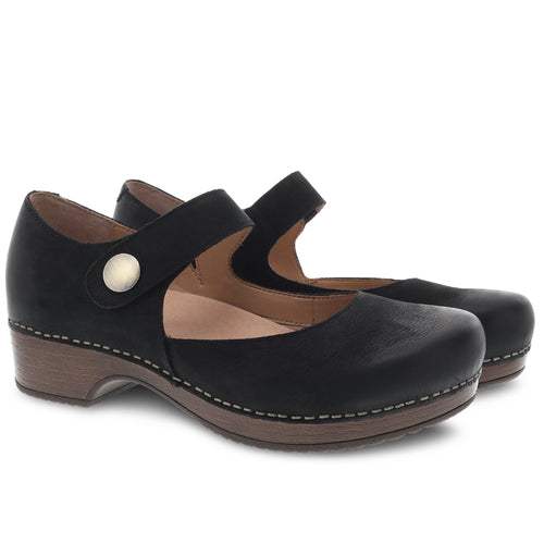 Women's Dansko Beatrice - Black Burnished Nubuck