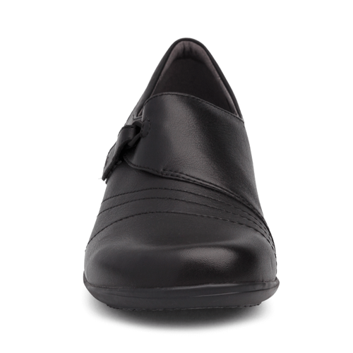 Women's Dansko Franny Wide - Black Milled Nappa