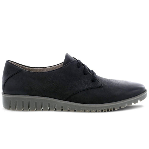 Womenโs Dansko Libbie โ Black Burnished Calf
