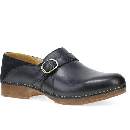 Women's Dansko Margaret - Black Burnished Calf