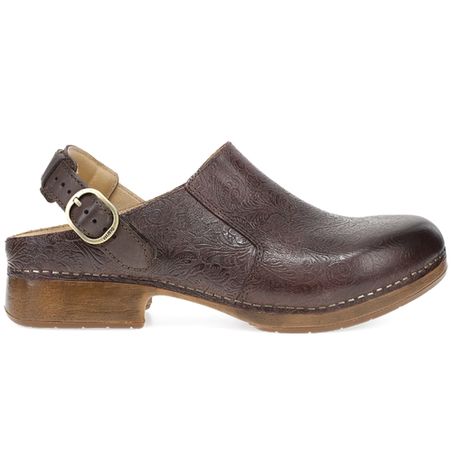 Women's Dansko Millie - Chocolate Tooled/Chocolate