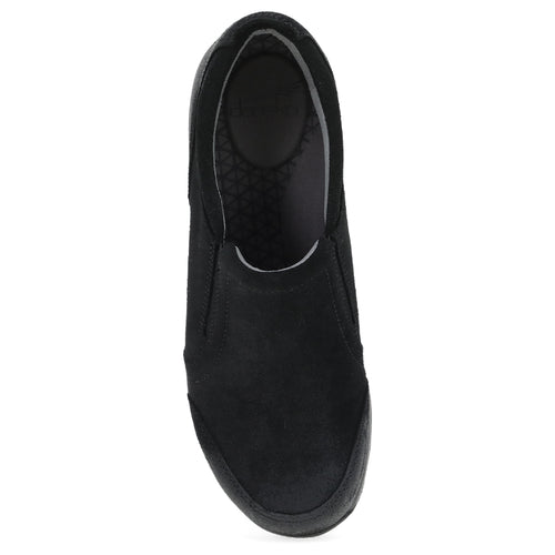 Women's Dansko Pippy - Black Waterproof Burnished Suede