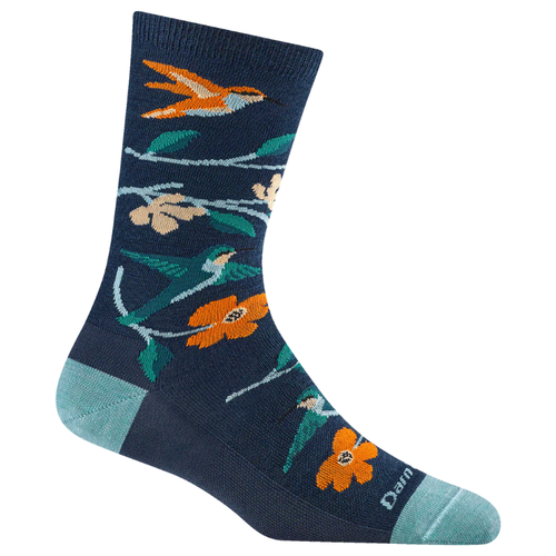 Women's Darn Tough Birds of a Feather Lightweight Lifestyle Crew Socks - Midnight