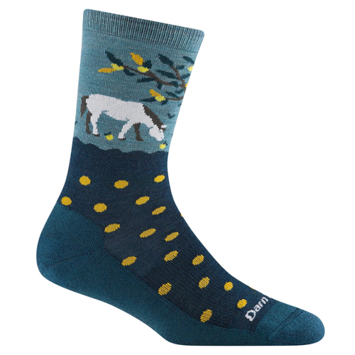 Women's Darn Tough Wild Life Lightweight Lifestyle Crew Socks - Dark Teal
