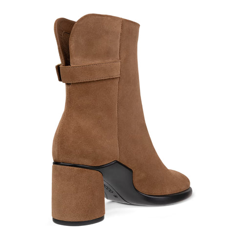 Women's ECCO Sculpted Lx 55 Mid-Cut Boot - Camel Suede