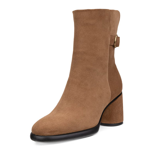 Women's ECCO Sculpted Lx 55 Mid-Cut Boot - Camel Suede