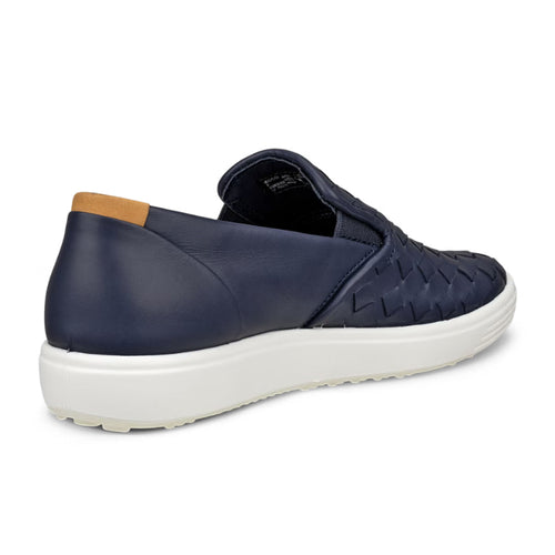 Women's ECCO Soft 7 Woven Slip-On 3.0 - Marine