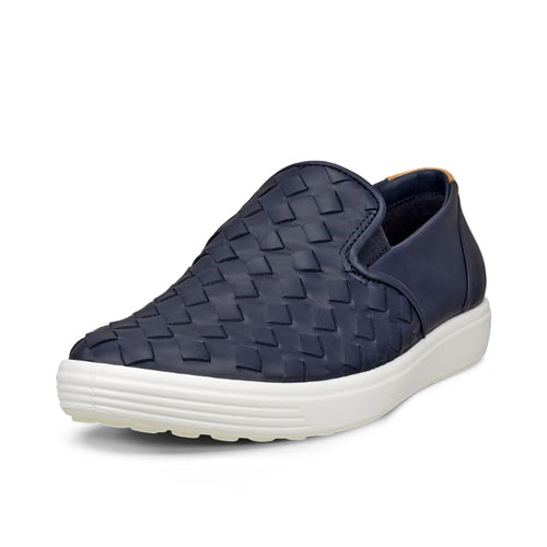 Women's ECCO Soft 7 Woven Slip-On 3.0 - Marine